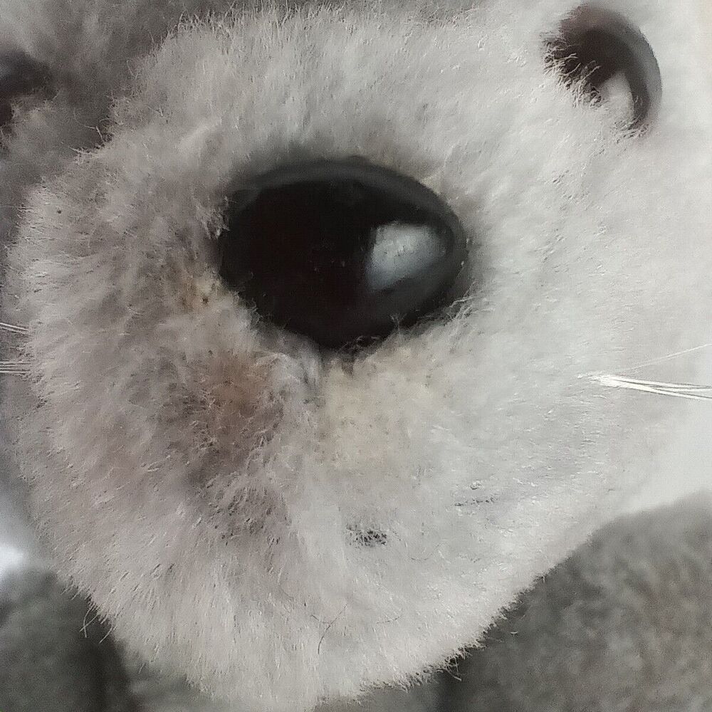 Vintage Retro 1978 Dakin Gray Mouse White Ears Plush Stuff Animal Toy 6 inch - Picture 3 of 9